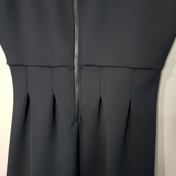 Pink Tartan Large Black Cap Sleeve Beaded V-neck Fit and Flare Dress - Picture 8 of 13